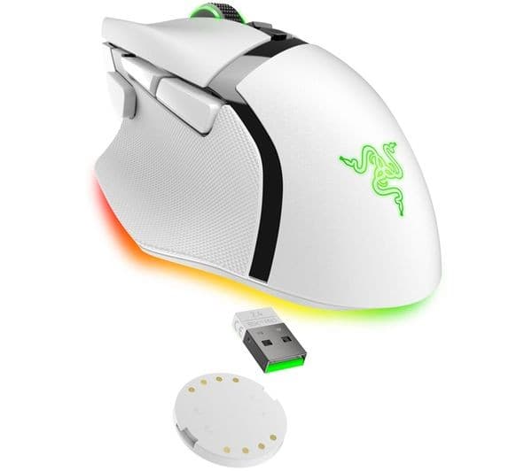 Razer Basilisk V3 Pro Wireless Gaming Mouse - White - Image 2