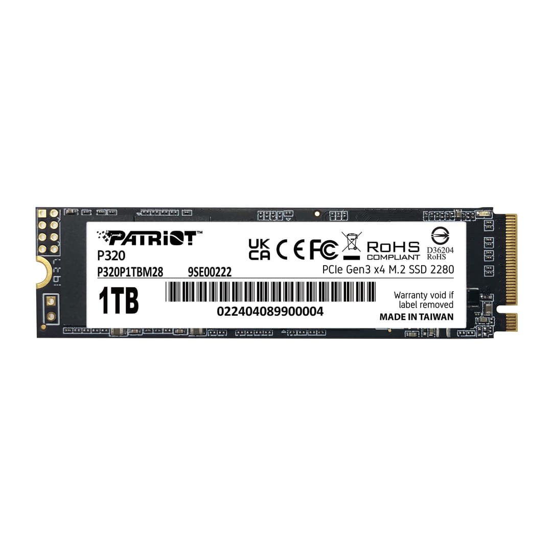 Patriot P320 M.2 2280 PCIe 3.0 NVMe SSD 1TB - Image 1
