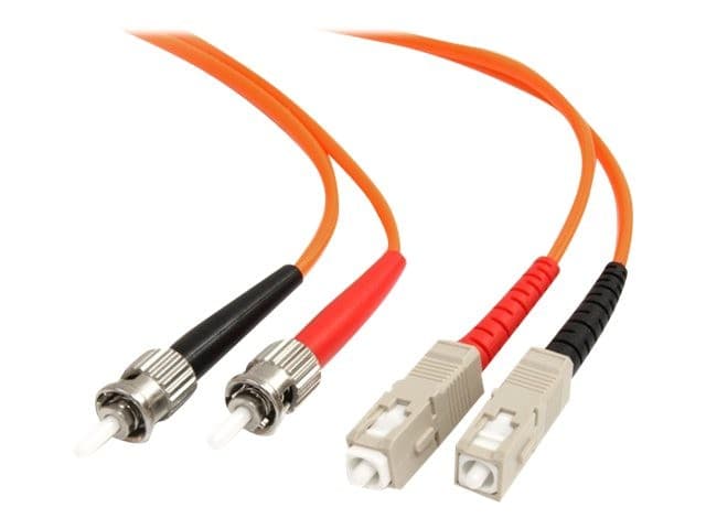 StarTech OM1 Multimode Duplex Fiber Patch Cable ST to SC 62.5/125 LSZH Orange - 2m