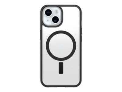 OtterBox React Series MagSafe Case for iPhone 16, Clear/Black - Image 1