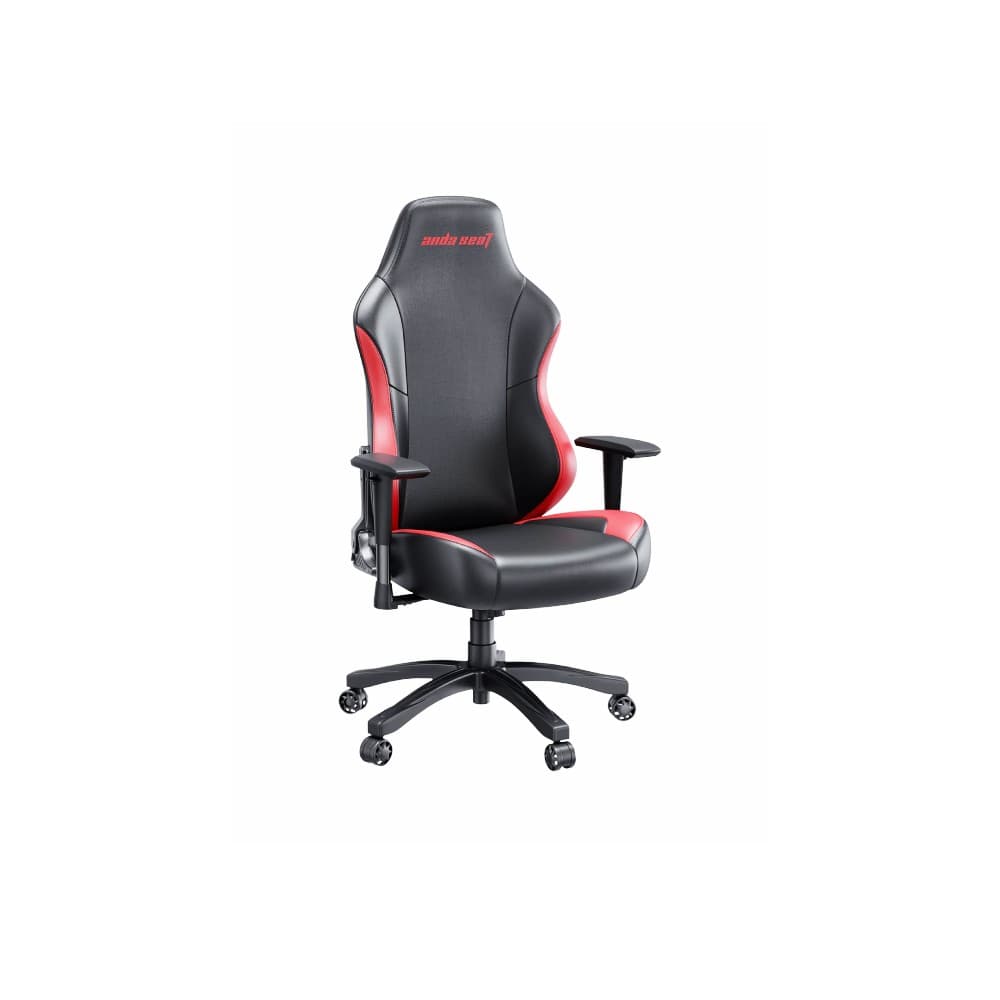 AndaSeat Luna Premium Large Gaming Chair - Black & Red PVC Leather