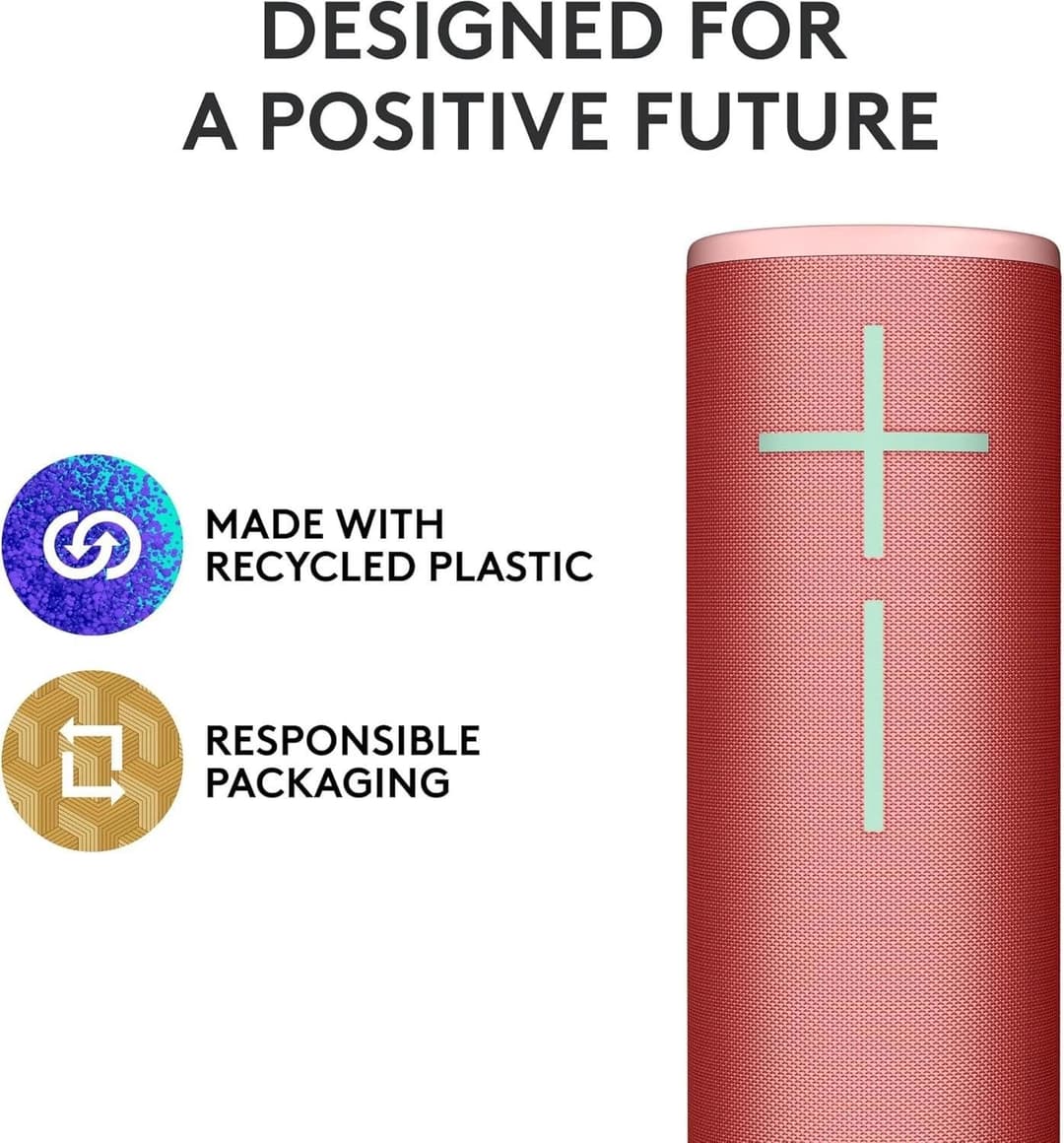 Ultimate Ears MEGABOOM 4 Portable Waterproof Bluetooth Speaker - Raspberry Red - Image 5