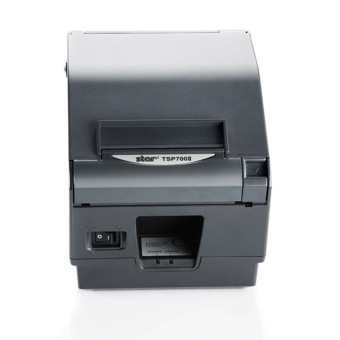 Star Micronics TSP743II-24 Direct Thermal Receipt/Label/Ticket Printer, 80mm, Cutter, No Interface (Interface & PS60 PSU Not Included) - Grey - Image 1