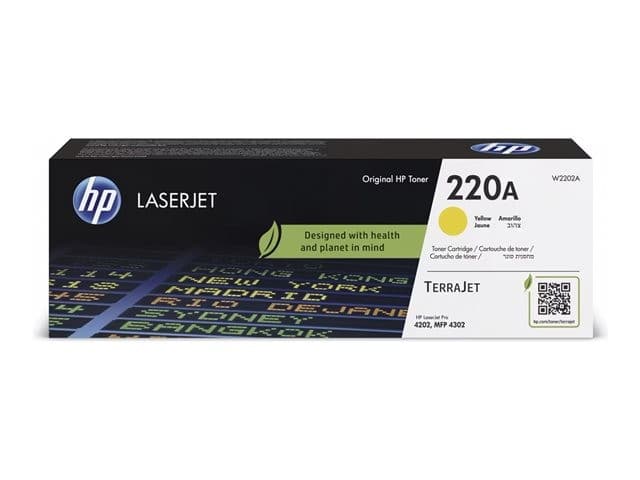 HP 220A Original LaserJet Toner Cartridge (W2202A) - Yellow - Image 2