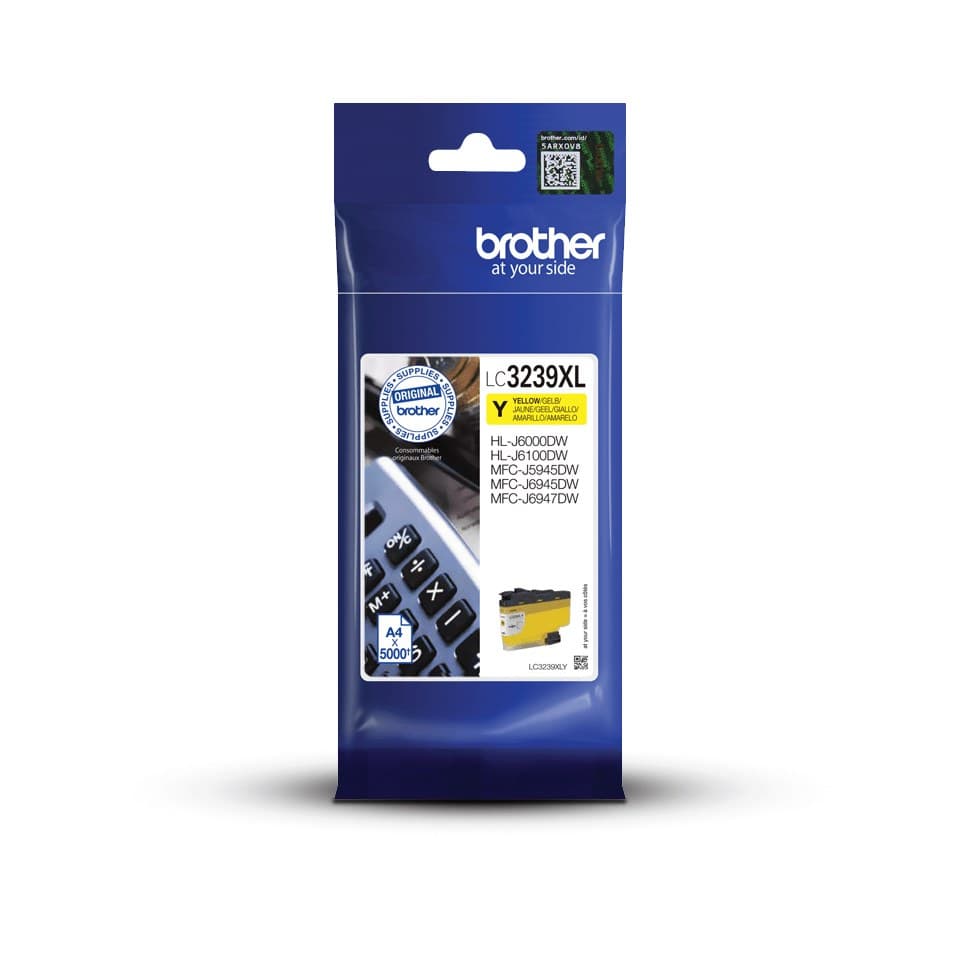 Brother LC3239XL High Yield Original Ink Cartridge 5,000 Pages - Yellow - Image 1