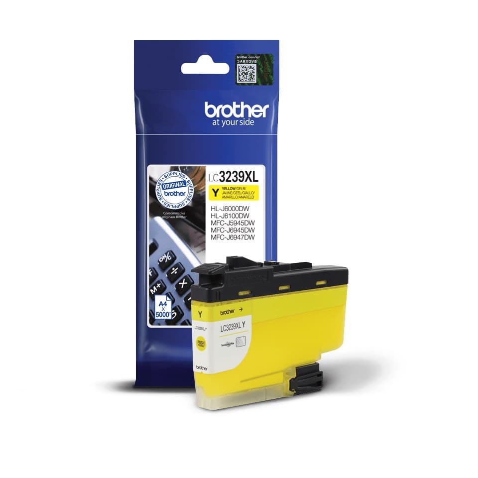 Brother LC3239XL High Yield Original Ink Cartridge 5,000 Pages - Yellow - Image 2