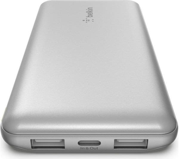 Belkin BoostCharge Power Bank 10000mAh - Silver - Image 3