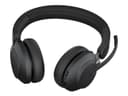 Jabra Evolve2 65 Stereo Wireless Headset - Black - UC - USB-C - Without Charging Stand thumbnail 1