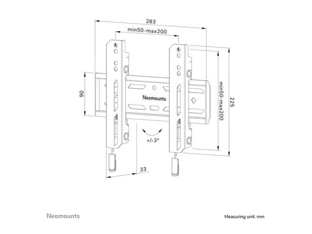NEOMOUNTS WL30S-850BL12 Mounting Kit Black - Image 9