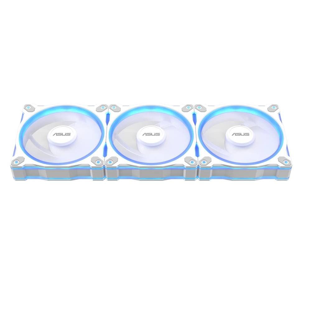 ASUS Prime MR120 ARGB 120mm Reverse PC Fan - White 3-Pack - Image 3
