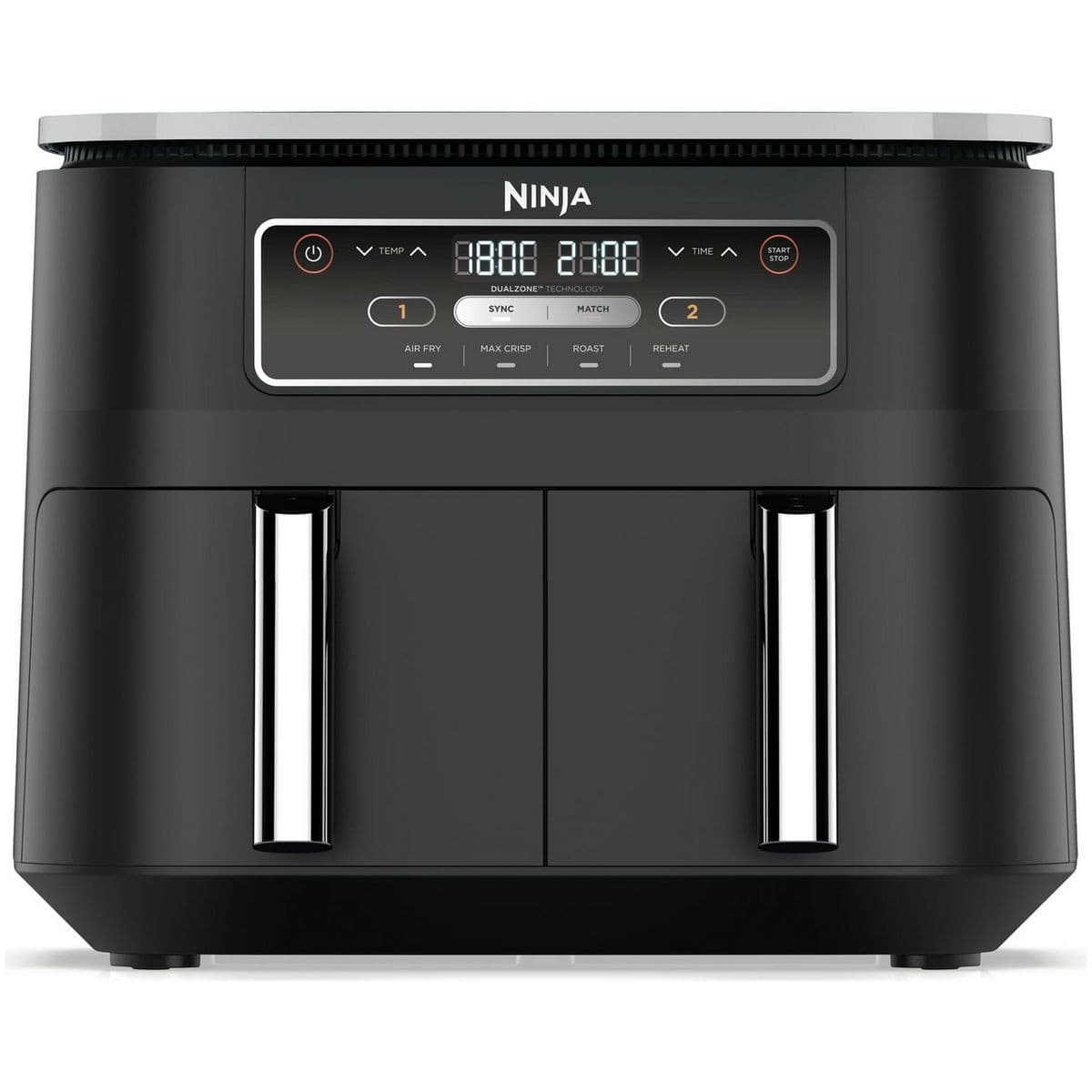 Ninja Foodi AF200UK 4-in-1 Dual Zone Air Fryer 7.6L Black