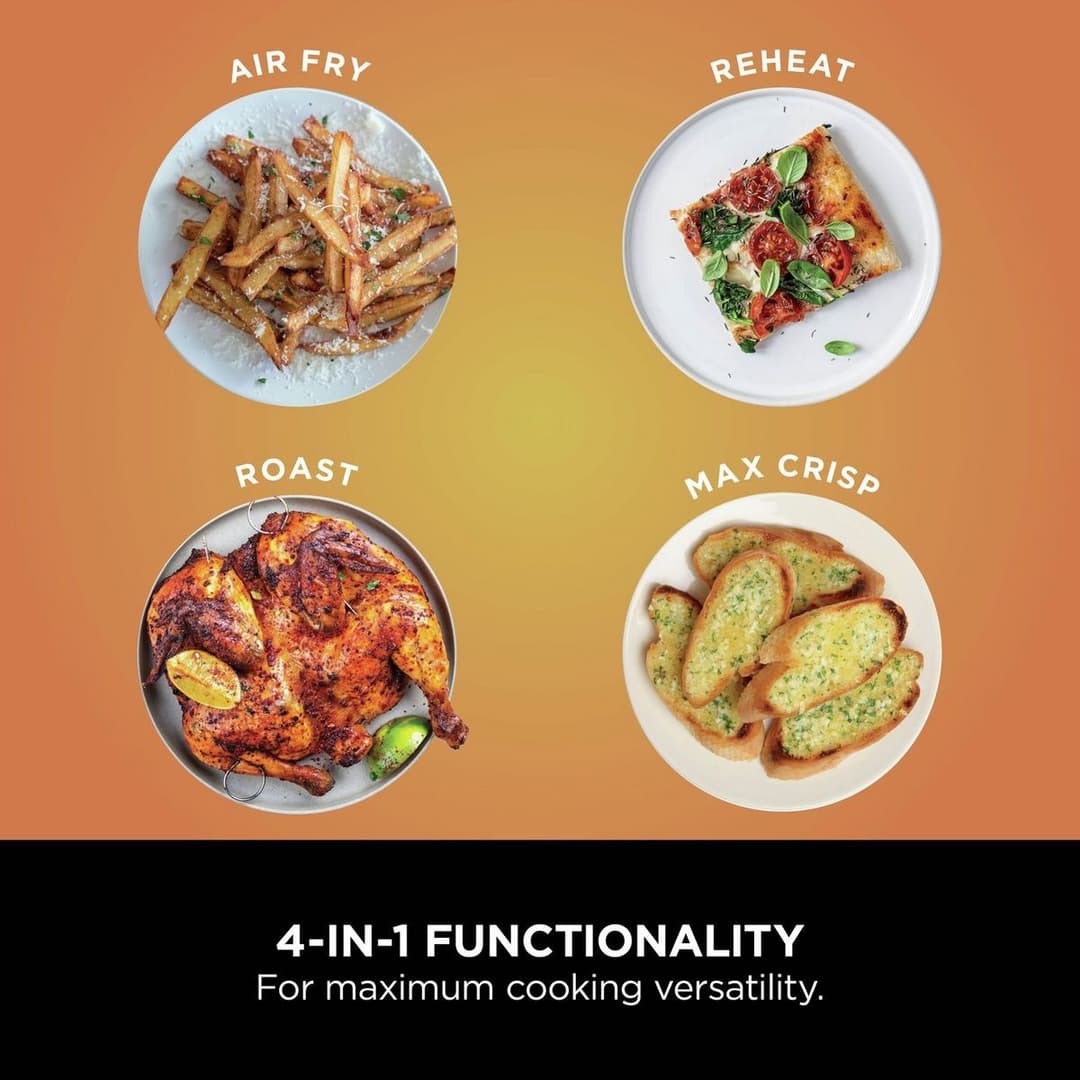 Ninja Foodi AF200UK 4-in-1 Dual Zone Air Fryer 7.6L Black - Image 6