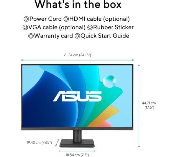 ASUS VA279HG Full HD 27" IPS LED Monitor - Black - Image 3