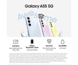 Samsung Galaxy A55 5G 128GB Ice Blue - Image 5