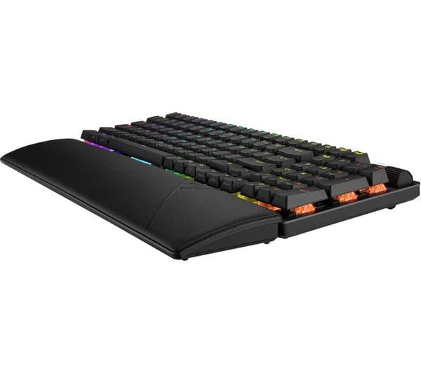 ASUS ROG Strix Scope II 96 Wireless Mechanical RGB Gaming Keyboard, ROG NX Snow - Black - Image 7