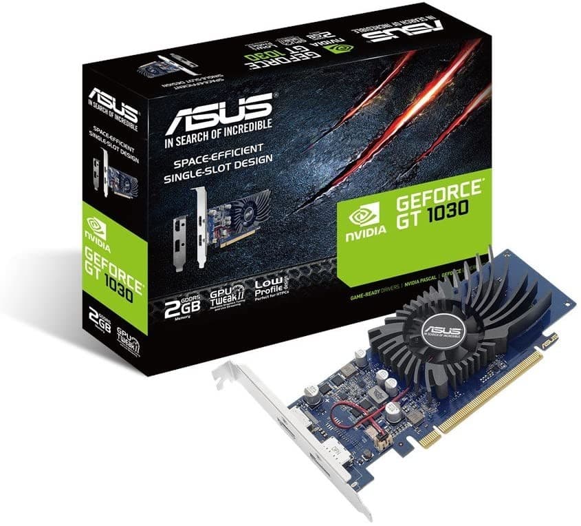 ASUS GeForce GT 1030 2GB GDDR5 Low Profile Graphics Card for HTPC Build - Image 3