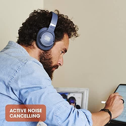 JBL Tune 760NC Noise Cancelling Headphones Blue - Image 9