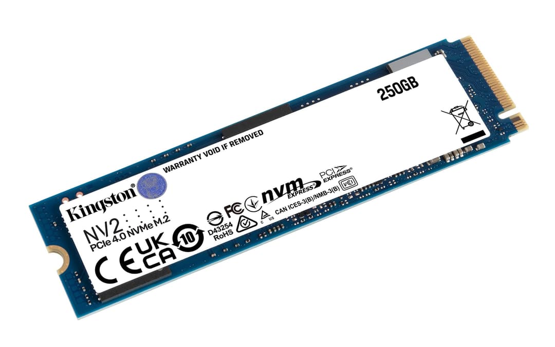 Kingston NV2 NVMe PCIe 4.0 Internal SSD 250GB M.2 2280 - Blue - Image 2