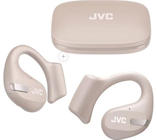 JVC HA-NP50T Nearphones Open-Ear Wireless Bluetooth Earphones - Beige - Image 2