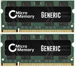 CoreParts MMG2491/4GB 4GB (2 x 2GB) DDR2 800MHz PC2-6400 200-pin SO-DIMM Laptop Memory Kit — CL6 1.8V Non-ECC Unbuffered