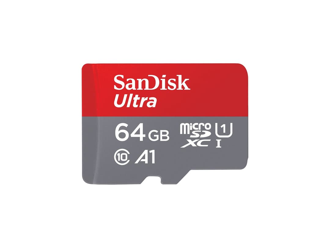 SanDisk Ultra microSDXC Class 10 UHS-I U1 A1 Memory Card with SD Adapter 64GB - Image 1