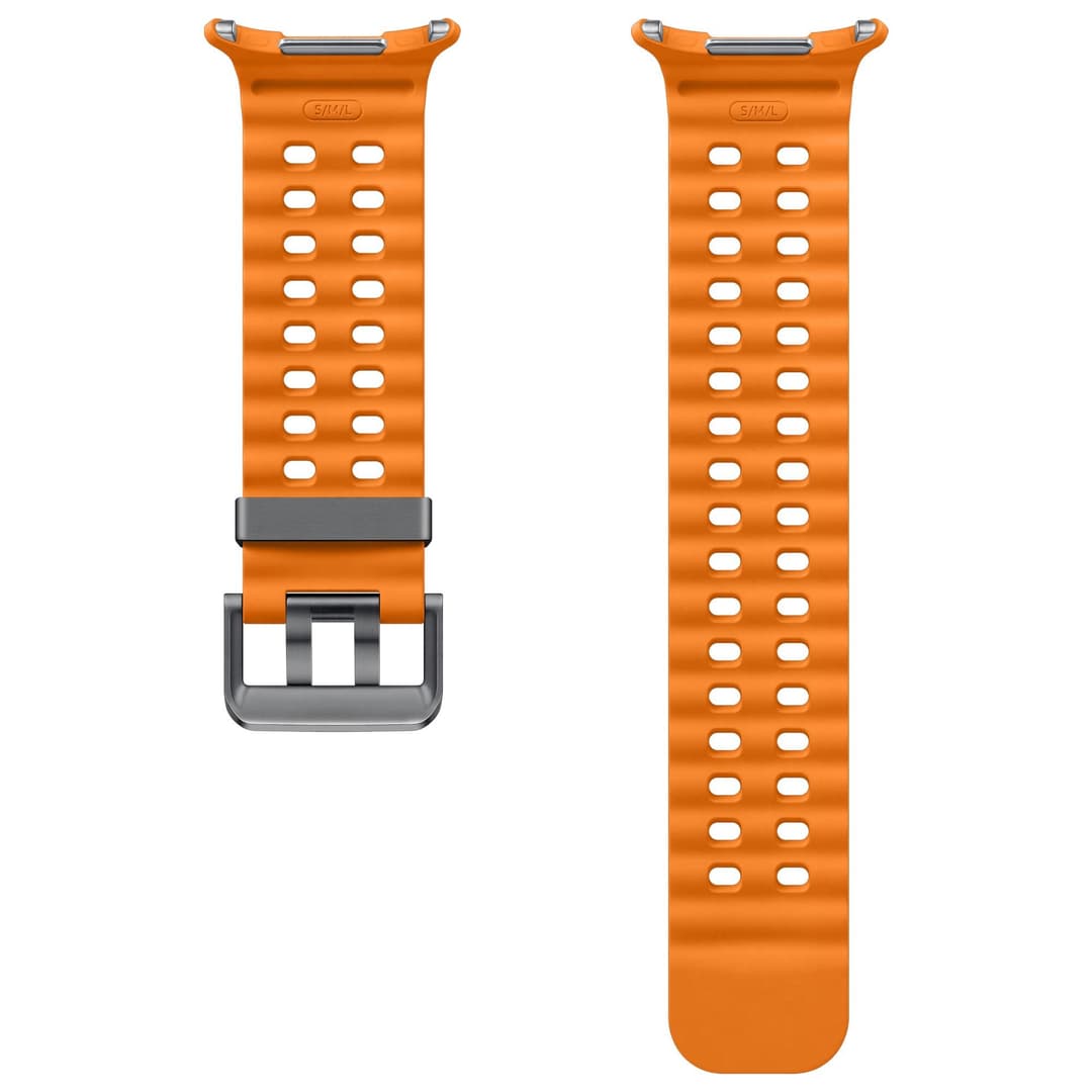 Samsung Galaxy Official Marine Band for Galaxy Watch Ultra (S/M/L) - Orange - Image 3