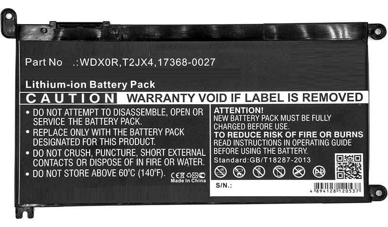 CoreParts MBXDE-BA0057 Replacement Laptop Battery for Dell Inspiron 13 7368 / Vostro 5590 (WDX0R), 11.4V 3650mAh 42Wh Li-ion - Image 1