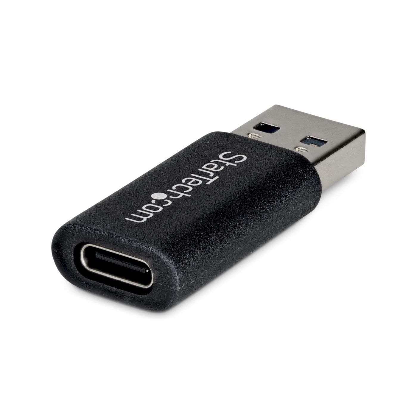 StarTech.com U32-AMCF-USBADAPTER USB-A to USB-C Adapter - USB-A Male to USB-C Female Converter - USB 10Gbps - 5V 900mA - Black