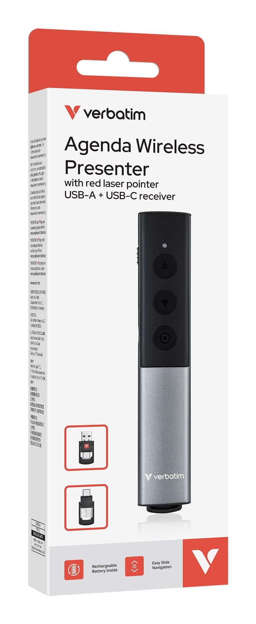 Verbatim Agenda Wireless Presenter with Red Laser Pointer - Image 1