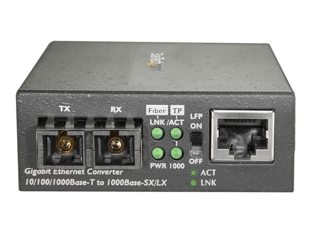 StarTech.com Gigabit Ethernet Multimode SC Fibre Media Converter, 850nm, 550m (MCMGBSCMM055) - Image 2
