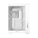 ASUS A32 PLUS ARGB Tempered Glass Dual-Chamber Mid-Tower Gaming PC Case - White thumbnail 2