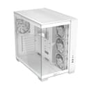 ASUS A32 PLUS ARGB Tempered Glass Dual-Chamber Mid-Tower Gaming PC Case - White thumbnail 3