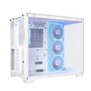 ASUS A32 PLUS ARGB Tempered Glass Dual-Chamber Mid-Tower Gaming PC Case - White thumbnail 6