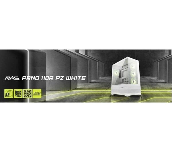 MSI MAG PANO 110R PZ ATX Mid-Tower PC Case - White - Image 3