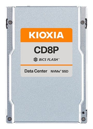 Kioxia CD8P-V 2.5" PCIe 5.0 NVMe Data Center SSD (BiCS FLASH TLC) - 12.8TB