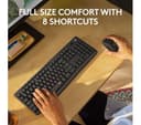 Logitech MK295 Silent Keyboard Mouse Set White thumbnail 3