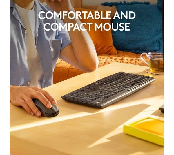 Logitech MK295 Silent Keyboard Mouse Set White - Image 4