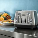 De'Longhi Distinta Moments CTI4003.M 4-Slice Toaster - Stainless Steel thumbnail 5