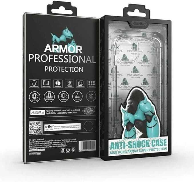Atouchbo King Kong Clear Shockproof Armour Case for Samsung Galaxy S23 Plus