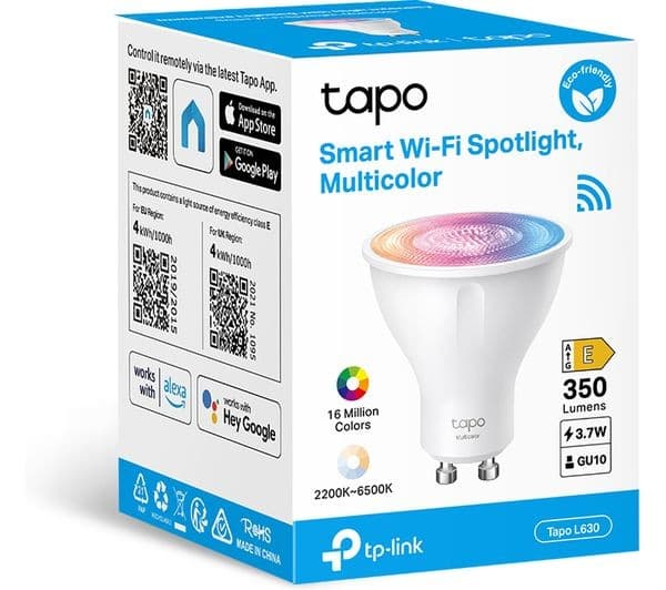 TP-LINK Tapo L630 Smart Spotlight Bulb - Multicolour, GU10 - Image 2