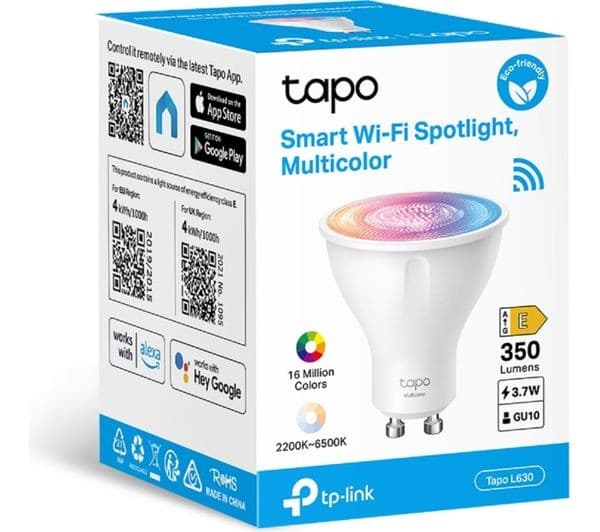 TP-LINK Tapo L630 Smart Spotlight Bulb - Multicolour, GU10 - Image 10