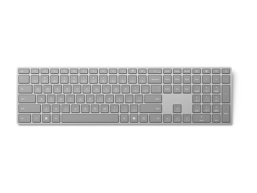 Microsoft Surface Keyboard 2nd Edition Wireless UK QWERTY - Grey - Image 1