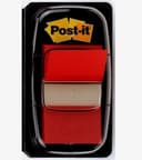 3M Post-it Index Flags 25.4 x 43.2mm (Pack of 50) - Red thumbnail 1