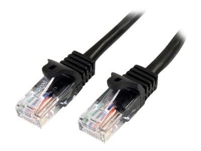 StarTech Cat5e Snagless UTP Patch Cable 0.5m - Black - Image 3