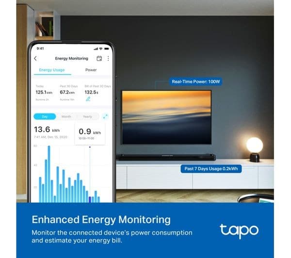 TP-Link Tapo P110M Smart WiFi Plug White - Image 9