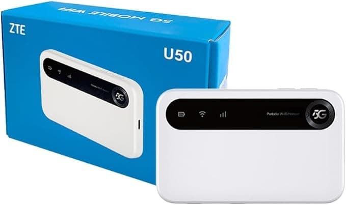 ZTE U50 5G Mobile Wi-Fi Hotspot, Wi-Fi 6, Unlocked, 4500mAh