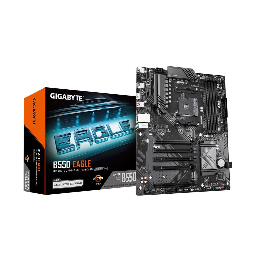 GIGABYTE B550 EAGLE ATX AMD Socket AM4 Motherboard - Wired - Image 1