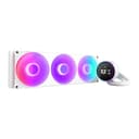 NZXT Kraken Elite V2 420mm ARGB Intel / AMD CPU Liquid Cooler w/ 2.72" LCD - White thumbnail 1