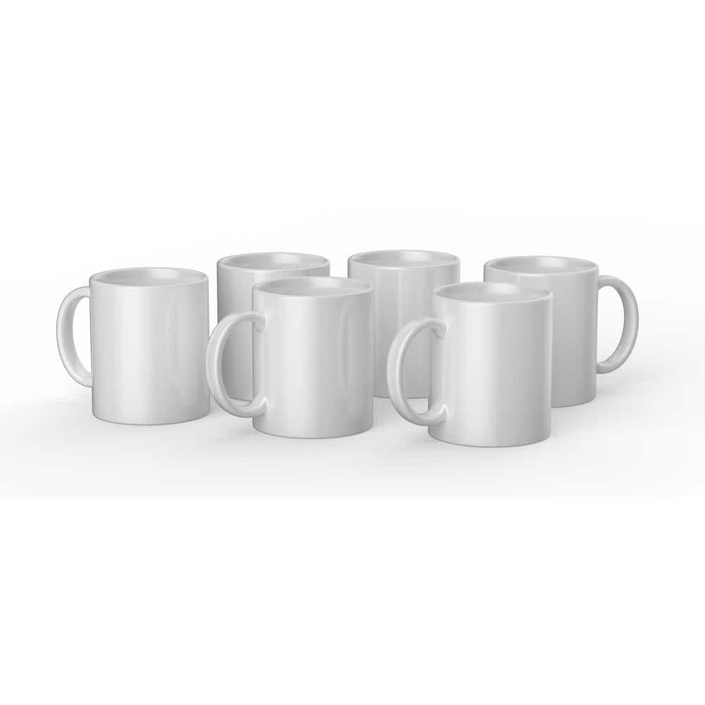 Cricut Ceramic Mug Blanks, White, Pack of 6 - 12 oz - Image 3