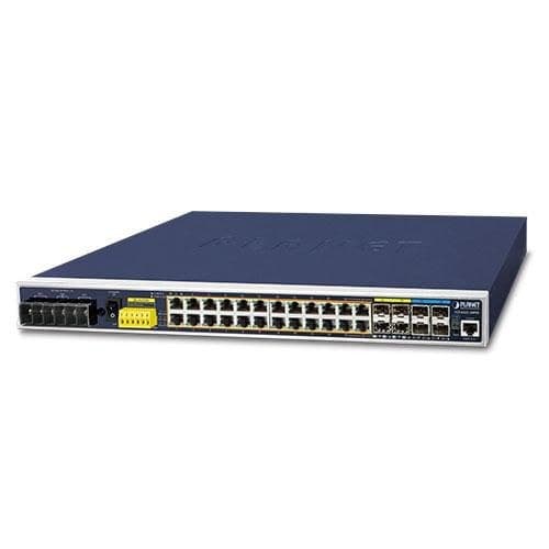 Planet IGS-6325-24P4X 24-Port Gigabit PoE+ Industrial L3 Managed Switch with 4x 10G SFP+ - Image 1